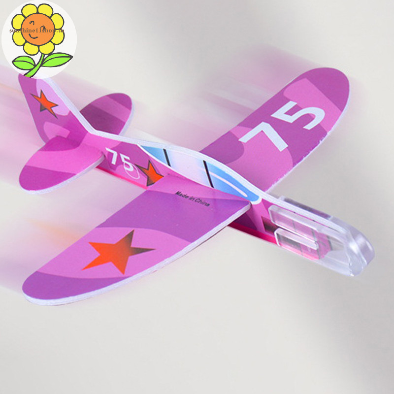 Sunshop ของเล่นเครื่องบินรบ โยนมือ ขนาดเล็ก DIY สําหรับเด็ก 5 ชิ้น