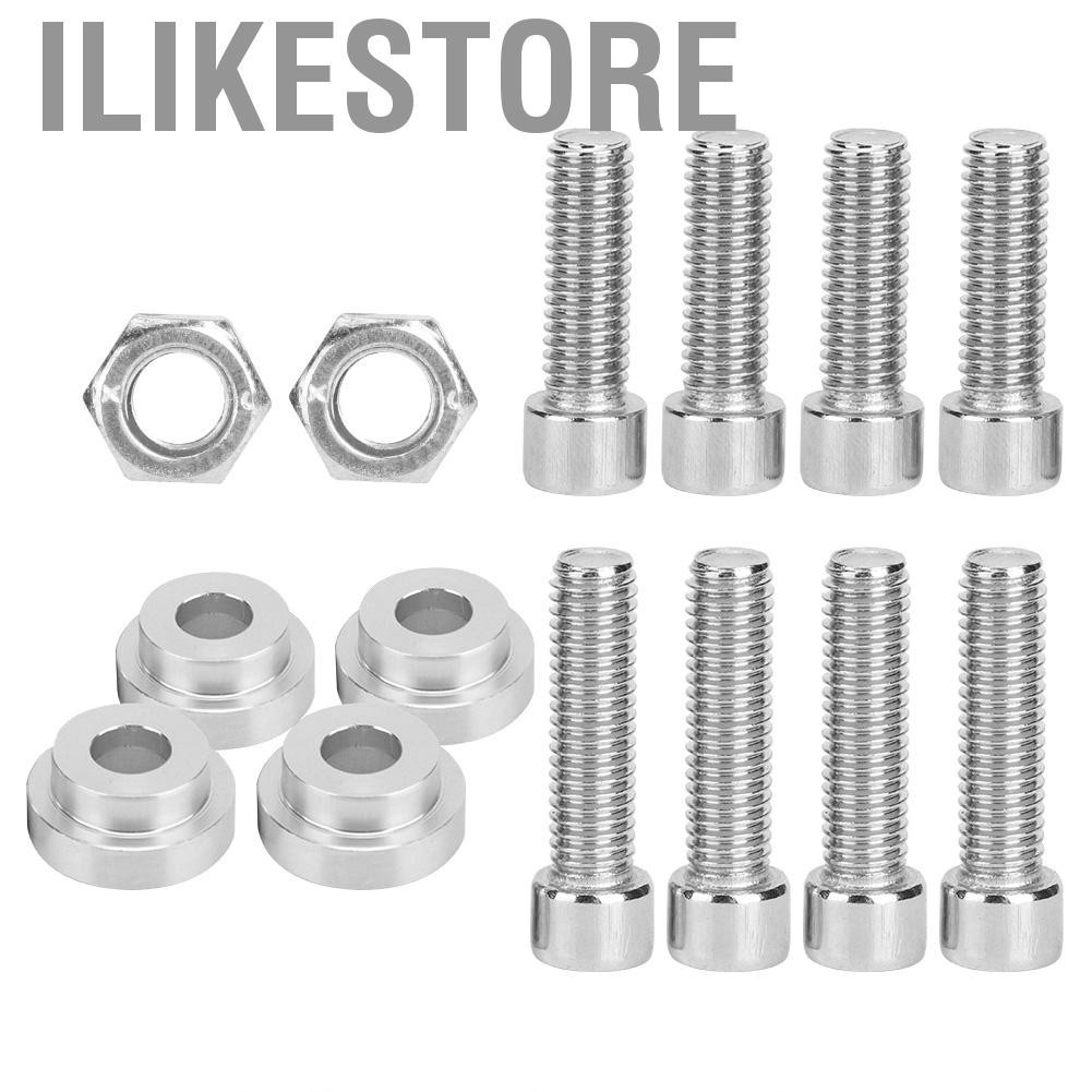 Ilikestore Billet Shifter Box Bushings Aluminum Alloy Kit Fit for K20 K24  92-06 Rsx Tsx