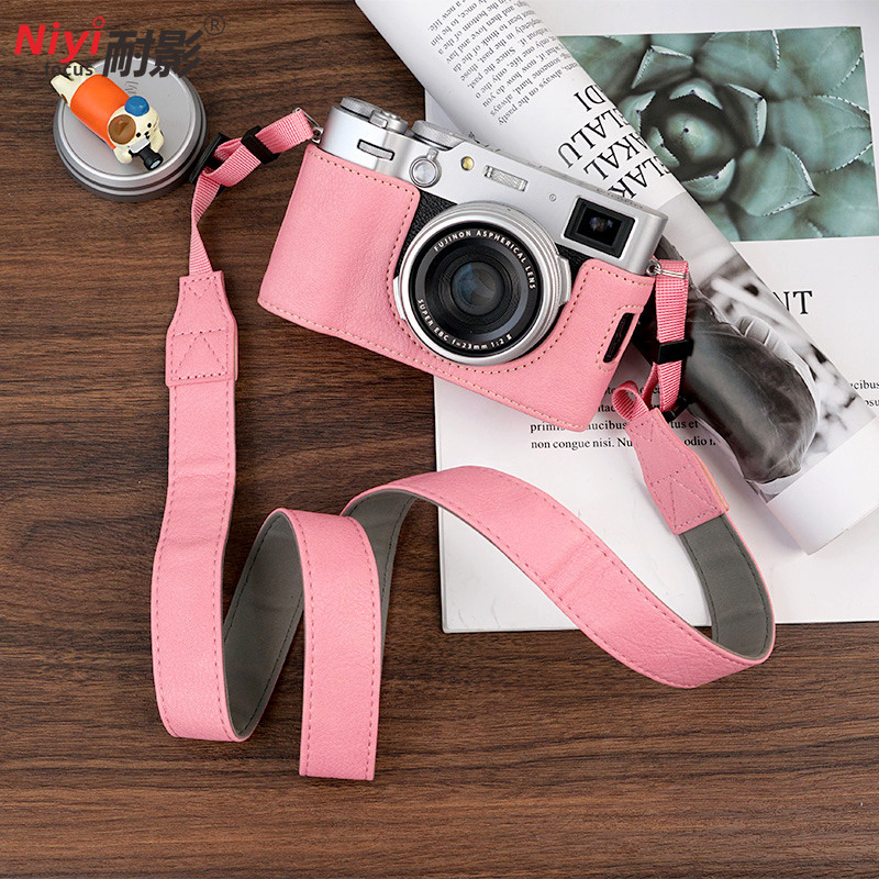 เคสกระเป๋าใส่กล้อง หนัง PU พร้อมสายคล้องไหล่ สําหรับ Fuji X-100VI FUJIFILM XE1 XE2 X100V X100VI XT10