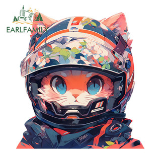 EARLFAMILY 13 ซม.แมวรถสติกเกอร์สร้างสรรค์ที่น่าสนใจScratch-P…