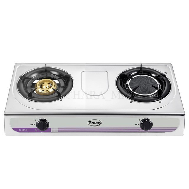 เตาแก๊สหัวอินฟาเรดคู่ Gmax เตาแก๊สสแตนเลส เตาแก๊สหัวคู่