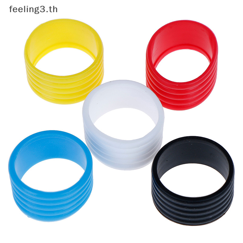 { Feeling3.th } แหวนยาง ยืดหยุ่น สําหรับไม้เทนนิส 4 ชิ้น
