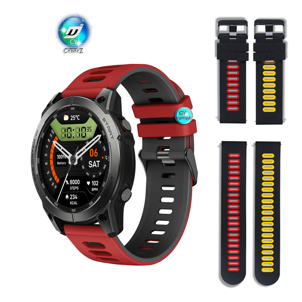 Zeblaze Stratos 3 Pro สายซิลิโคน สําหรับ Zeblaze Stratos 3 Pro GPS Smart watch สายนาฬิกา สายรัดข้อมือกีฬา