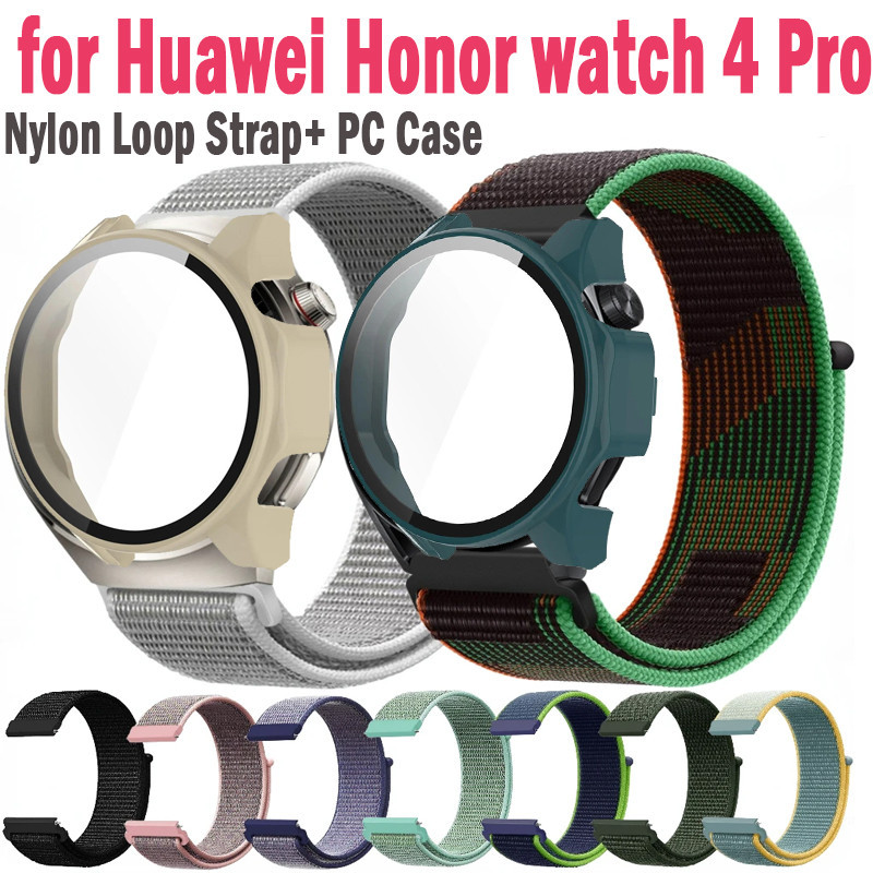 สายนาฬิกาข้อมือไนล่อน และเคส สําหรับ Honor watch 4 Pro Honor watch 4 Pro