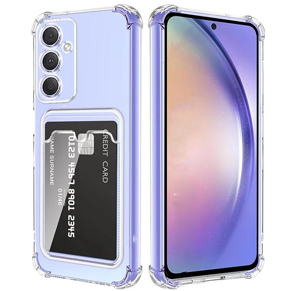 เคสใสคลุมป้องกันกล้อง  Samsung Galaxy A05A05s A15 A25 5G / A55 5G เคสใส TPU กันกระแทก มีช่องใส่บัตร