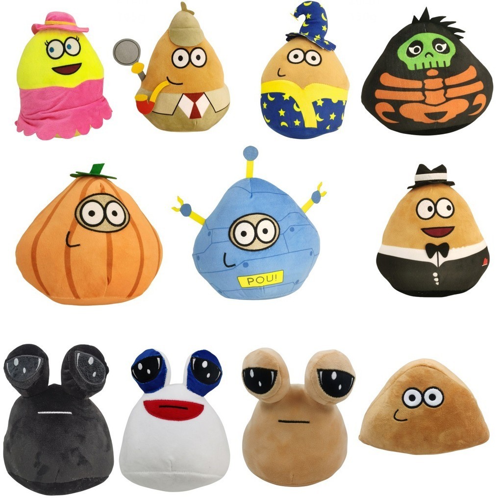 My Pet Alien Pou ของเล่นตุ๊กตาเกมอุปกรณ์ต่อพ่วงยัดไส้ Plushie ตุ๊กตานุ่มน่ารักตุ๊กตาของเล่นของขวัญวันเกิดสําหรับเด็ก