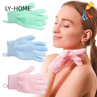 Ly ถุงมืออาบน้ํา ยืดหยุ่นสูง นุ่ม ทําความสะอาดร่างกาย ถุงมือ…