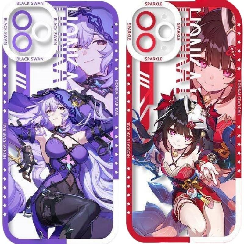 Honkai Star Rail Acheron Black Swan สําหรับ OPPO A17 A16 A15 A15S A17K A16K A3S A5S A9 A5 A53 2020 A38 A58 A78 A57 A77 A76 A55 A74 A52 A72 A73 A92 A93 A94 A95 A96 ปลอก