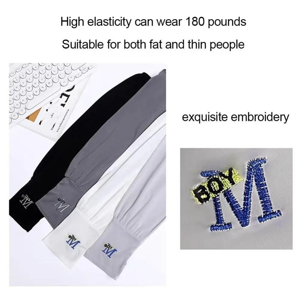 ถุงมือครึ่งนิ้วและปลอกแขนยูวี สำหรับป้องกันแสงแดดและระบายอากาศได้ดี - รูปที่ 6