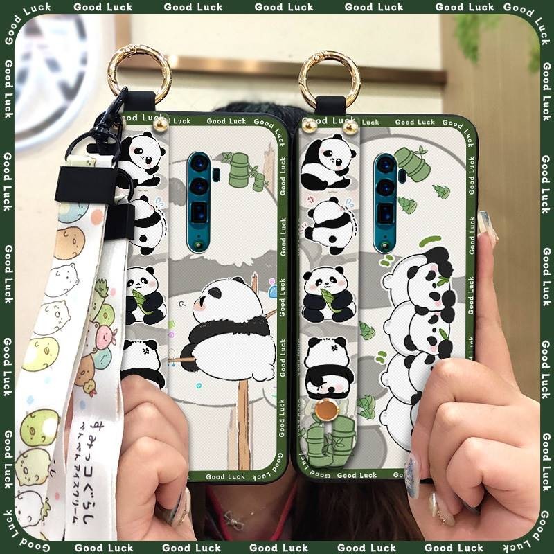 Wrist Strap protective Phone Case For OPPO Reno 10X ZOOM/10X/10X Pro Phone Holder phone protector Silicone mobile case