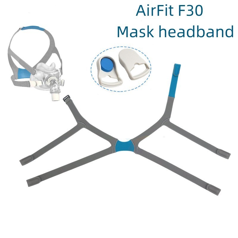 Resmed Airfit F30 Cpap Full Mask Head Strap 2 ชิ ้ น Quick Disconnect Cpap Headgear Mask Clip