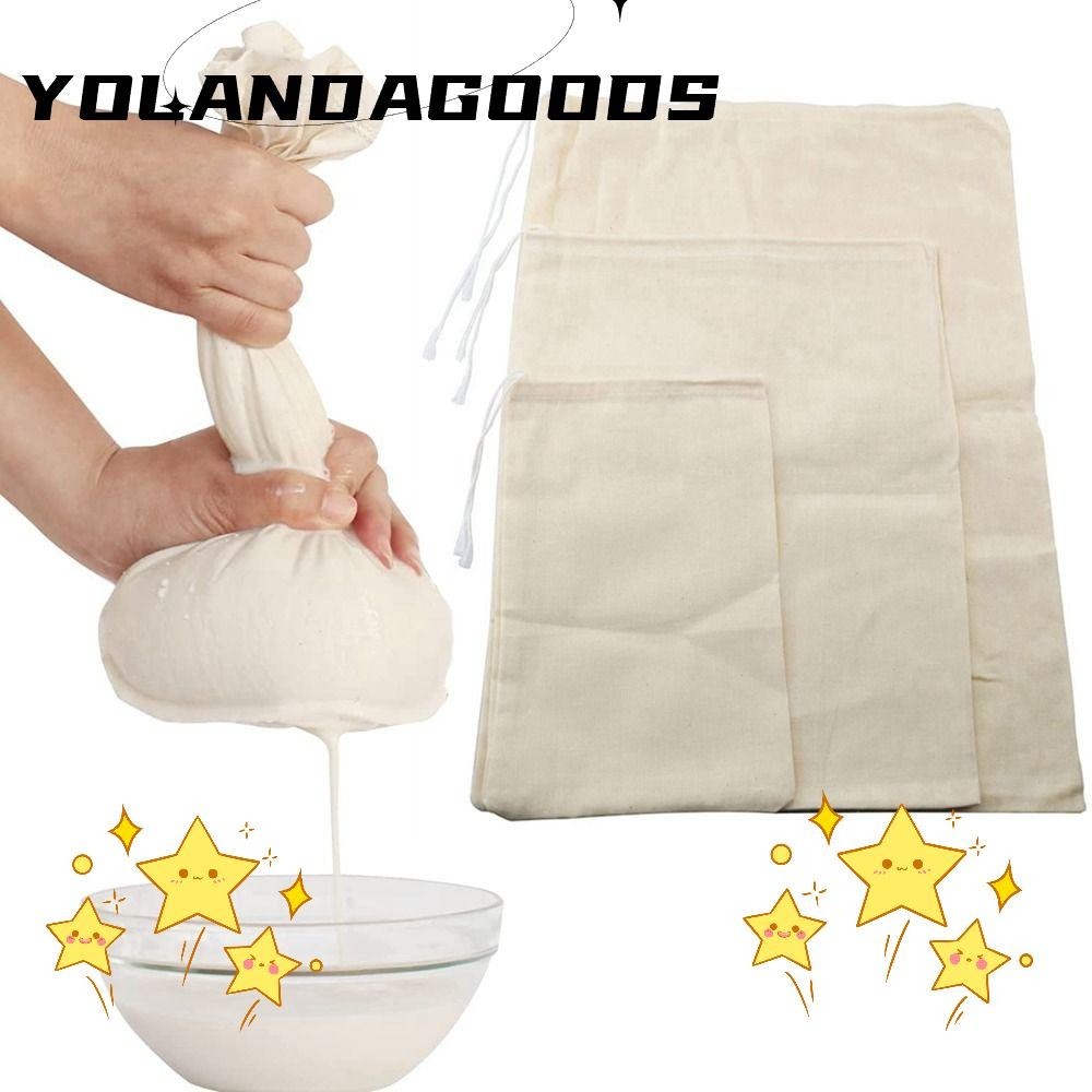 Yola Filter Strainers Bag, Reusable Straining Cheese Cloth, Cold Brew Bags Portable Cheesecloth Bags Nut Milk Bags