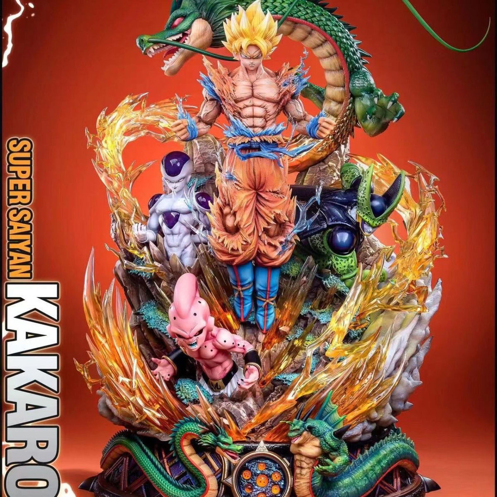 [Creative Studio ] Replica Dragon Ball GK Series Anniversary Goku Premium Edition Super Three Goku Figure ลูกตุ ้ ม