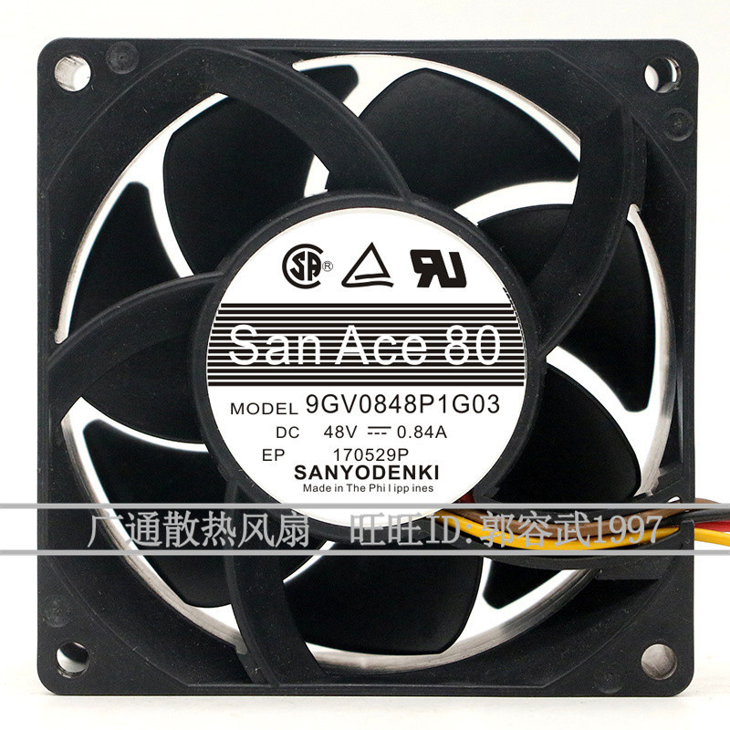 9GV0848P1G13/P1G03/P1G041 Sanyo 48V 0.84A Denvers พัดลมระบายความร้อนอินเวอร์เตอร์