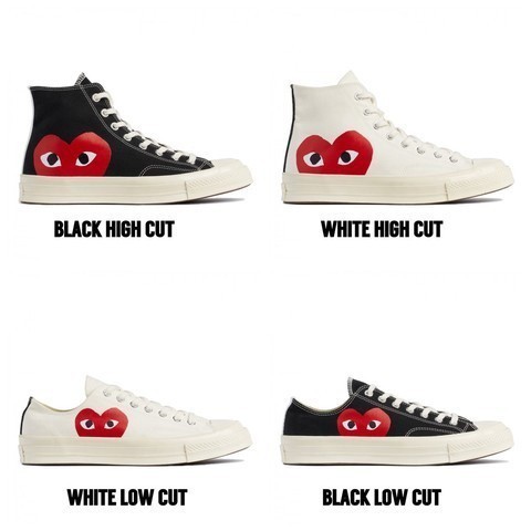 Converse Comme Des Garcons Cdg Play 1970s ( มาลาเซีย )