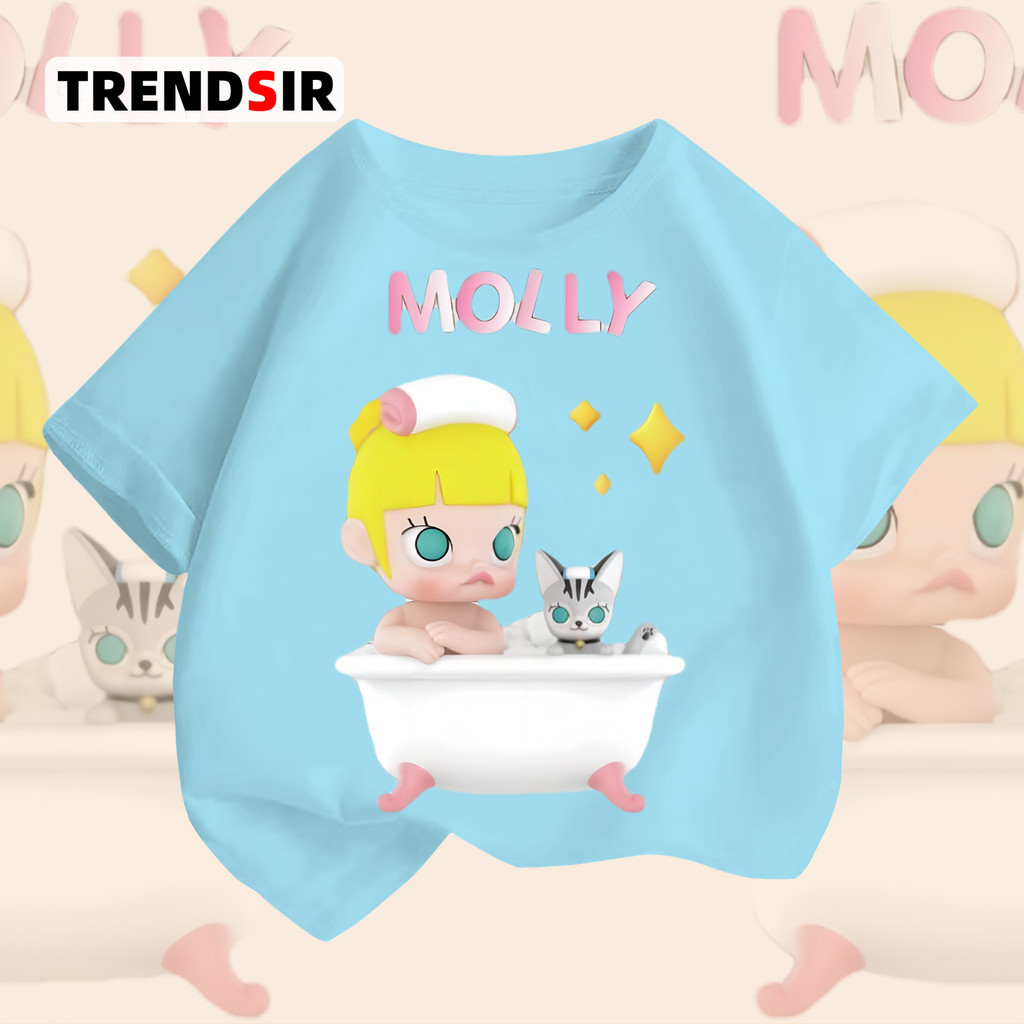 TrendSir มาใหม่ ลายเยอะ ผ้าดีมาก เสื้อยืด เสื้อยืดคอกลมแขนสั้น 100% Cotton 6สี 100-140 เนื้อผ้านิ่ม