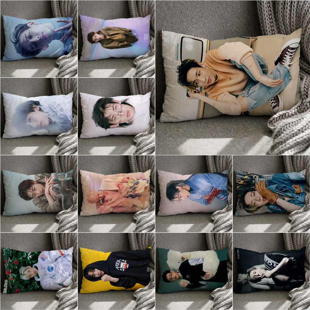 Got7 BamBam ปลอกหมอนสี่เหลี่ยมผืนผ้า, ปลอกหมอนโพลีเอสเตอร์, ปลอกหมอนอิงโซฟา, ของขวัญวันเกิด, ของขวัญ Home Coming (ไม่มีแกน)