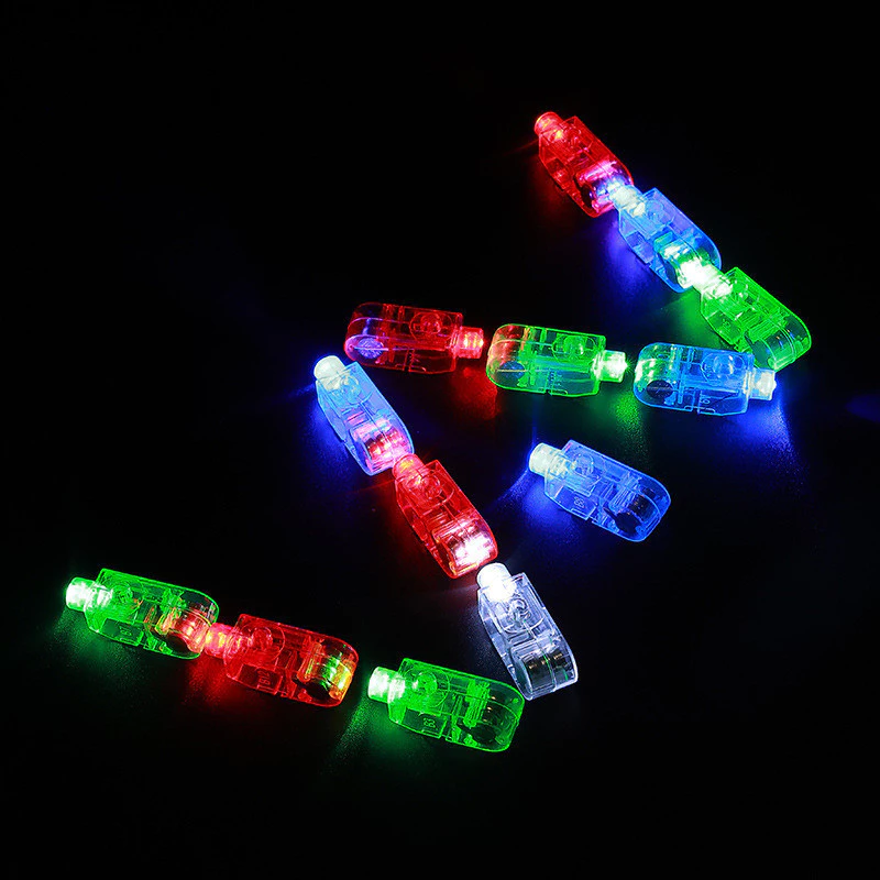 ของเล่นส่องสว่าง LED แหวนไฟ ไฟนิ้วหลากสี นิ้วไฟ Colorful finger l