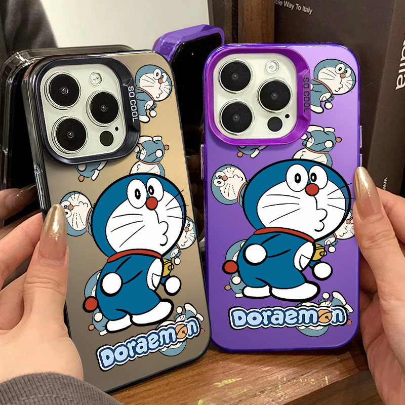 บรรจุแยกชิ้น Dudu ปาก Dingdang แมวเคสโทรศัพท์สําหรับ IPhone 11 12 13 Pro Max 14 15 7 8 Plus SE 2020 XR X/XS Max เคสซิลิโคน Anti Drop ปุ่มโลหะ
