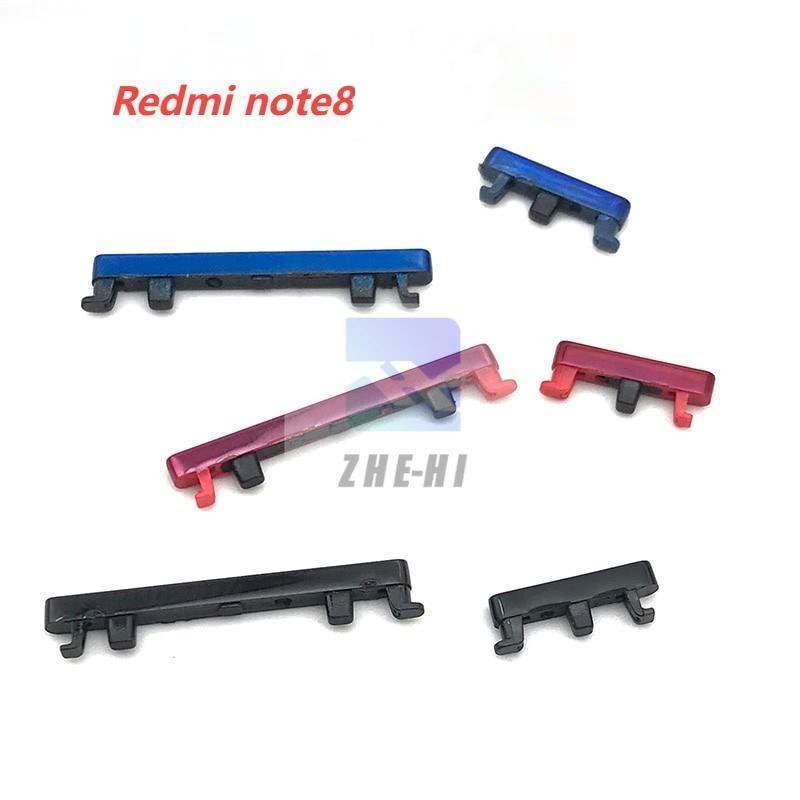 ปุ่มด้านข้างของ Redmi Note 8 สำหรับ Xiaomi Redmi Note 8 ปุ่มเปิดปิด + ปุ่มปรับระดับเสียงแทนที่