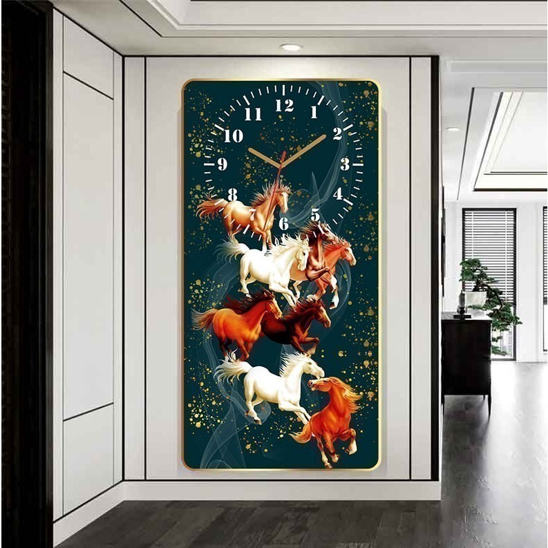 (ส่งจากไทย) นาฬิกาม้าแปดเซียน นาฬิกาติดผนัง ของขวัญปีใหม่ ของขวัญจับฉลากปีใหม่ ของขวัญให้ผู้ใหญ่ ของขวัญขึ้นบ้านใหม่