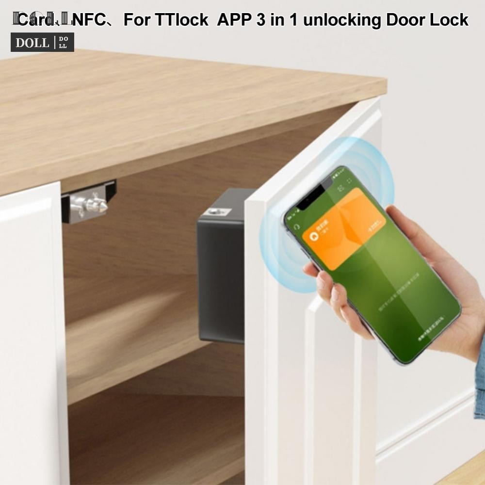 -New In May-Invisible Electronic Lock 3 in 1 Unlock Door Lock Smart NFC Unlocking For TTlock[Overseas Products]
