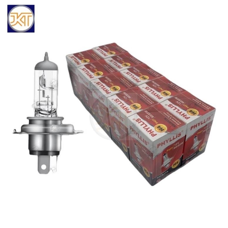 ซื้อ หลอดไฟหน้า H4 12V 60/55W , H4 12V 100/90W , H4 24V75/70W , HB3 , HB4 , H7 , H8 , H11 , H16 , P13 , PSX26W แบรนด์ Phyllis