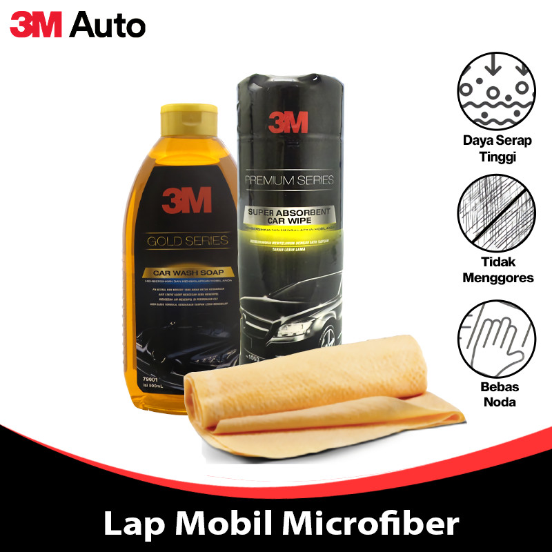 3M สบู่ล้างรถอัตโนมัติและเช็ดแห้งสบู่ล้างรถ Premium Series Kanebo Vehicle Wipe 2X-CMB-3M-7001-CC-CAR