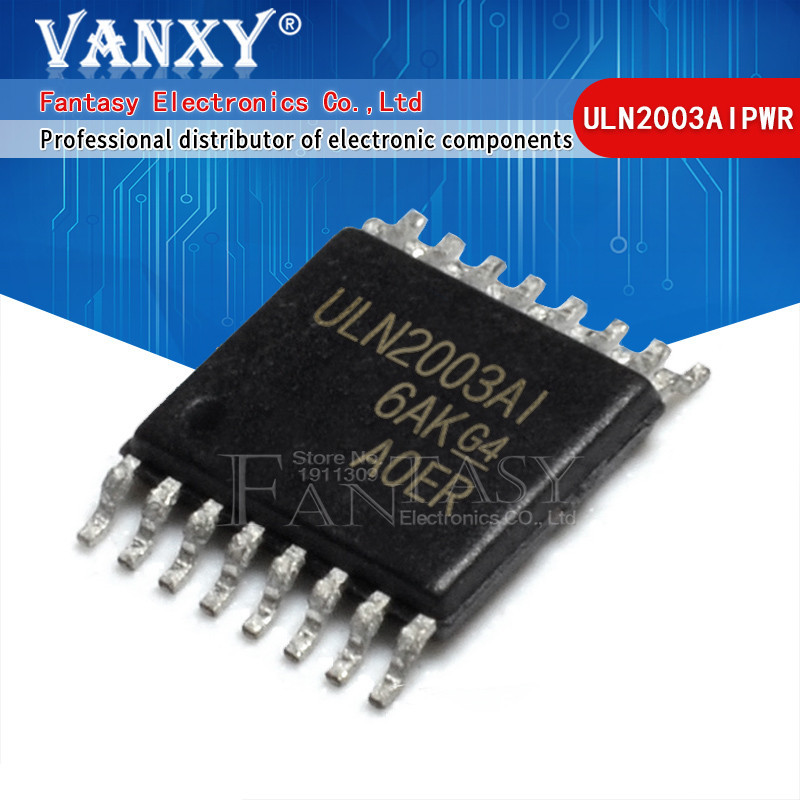 10 ชิ้น ULN2003AIPWR TSSOP16 ULN2003 TSSOP ULN2003AIPW UN2003AI SMD TSSOP-16 ส่วนประกอบอิเล็กทรอนิกส