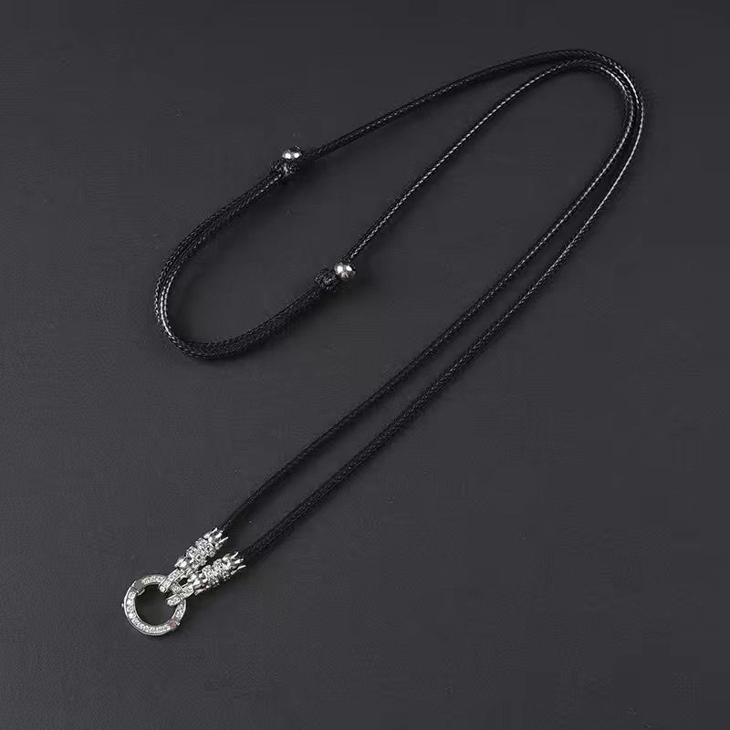 T Thailand Amulet Chain High-End Amulet สร้อยคอ Lanyard Thangka Lanyard Amulet สร้อยคอ Lotus Buckle 