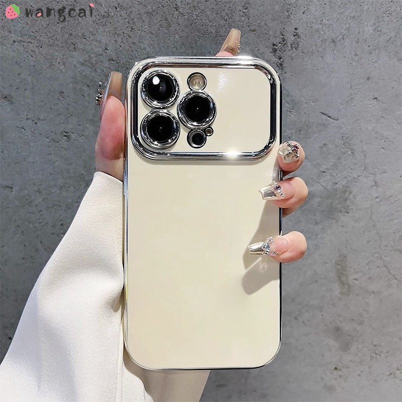 สําหรับ Vivo V30 V29 V27 V25 V23 V20 Pro 5G V27e V21 V21s V17 Neo เคสโทรศัพท์ 3D สเตอริโอหน้าต่างชุบสีขาวหรูหราธุรกิจซิลิโคนอ่อนนุ่มกันกระแทกกรณีฝาครอบ