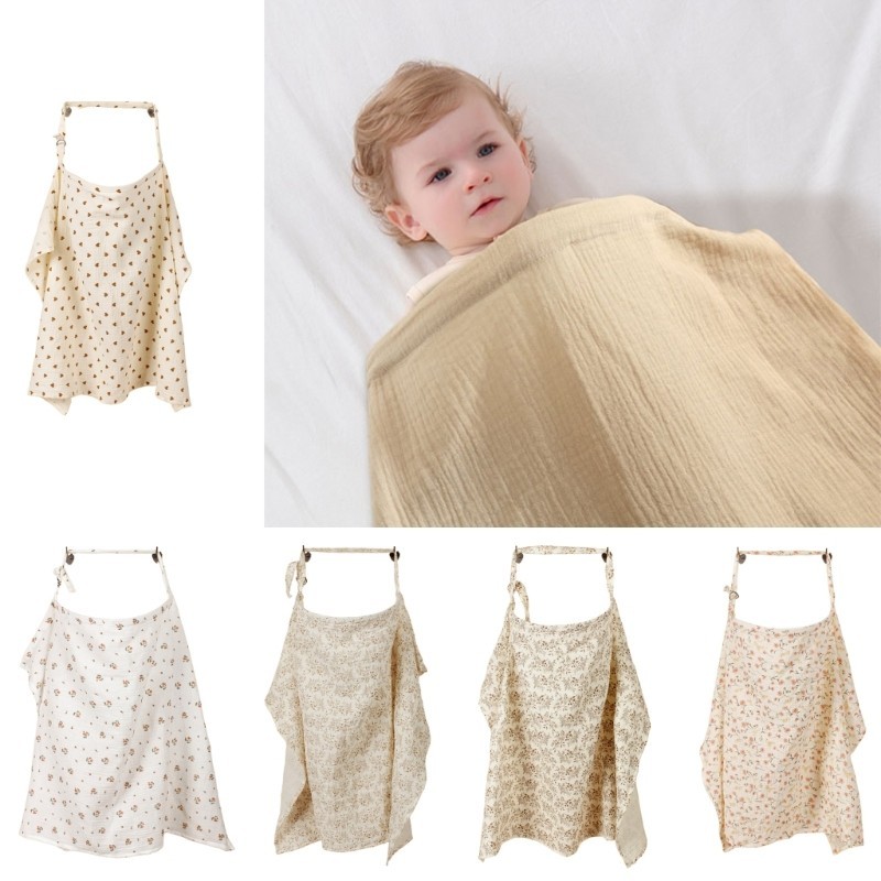 Exhila Cotton Nursing Cover Style Nursing Cover Cotton Nursing Scarf Practical for Baby