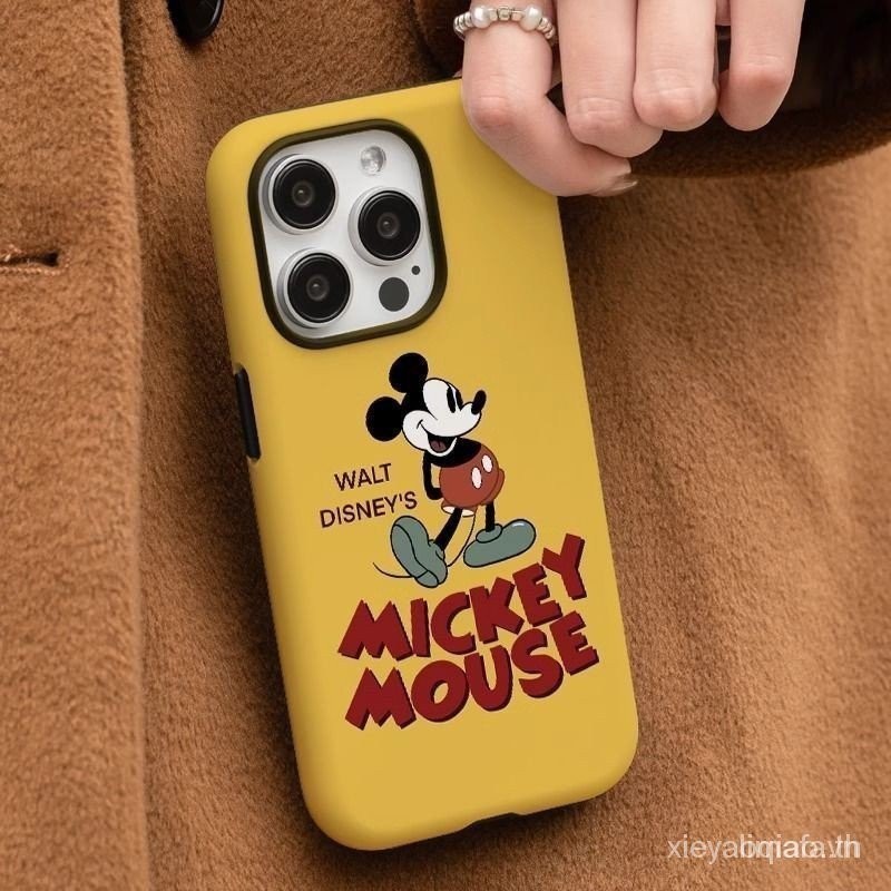 สนุกและน่ารัก Mickey Mouse MICKEYS Great Clubhouse Hunt two in one เปลือกโทรศัพท์มือถือสําหรับแอปพลิเคชั่น iPhone 13 14 Pro Max 15 plus XR Max 8 plus เคสซิลิโคน XR 7 plus XS