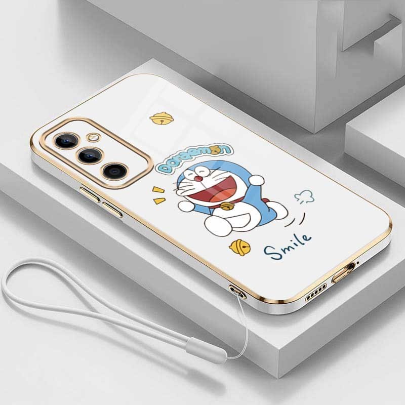 Samsung Galaxy A55 A35 5G A15 A25 5G Casing Cartoon Minnie Mobile Case Cute Mouse Straight Edge Full Camera Protected Cover