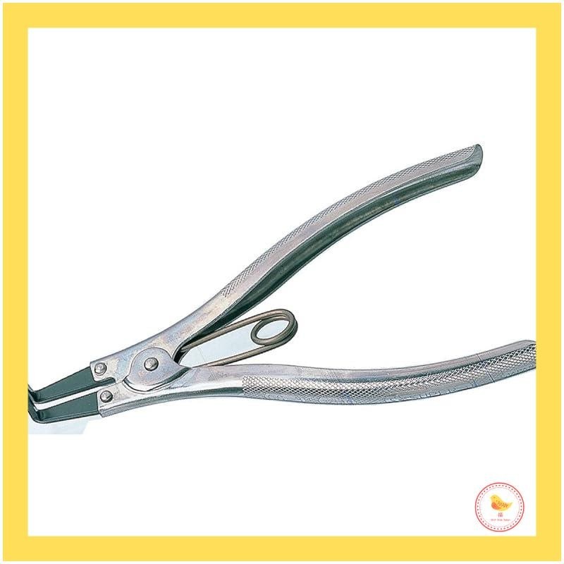 【Japan】Supertool Snap Ring Pliers (Claw Fixed Type) for Shafts Curved Claw CS0B