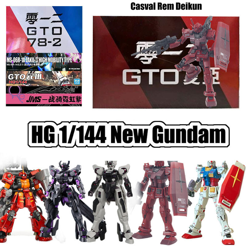 The Red Comet Gundam RX-78-2 Beyond Global GTO Casval Rem Deikun Assembly Model HG Witch From Mercury Schwarzette 1/144 Zaku II High Mobility Type Gundam พลาสติกรุ ่ นของขวัญของเล ่ น