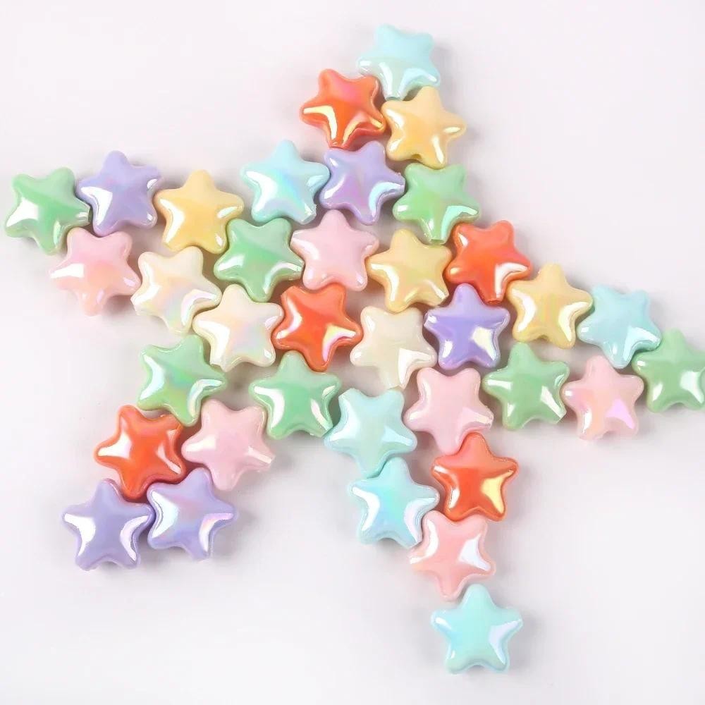 10pcs AB สีลูกปัดอะคริลิค Star ลูกปัดสําหรับเครื ่ องประดับทํา DIY หัตถกรรมเครื ่ องประดับลูกปัดสร ้ อยข ้ อมือต ่ างหูอุปกรณ ์ เสริม ราคา ถูกที่สุด ดีลบีเคเค รูปภาพหลัก