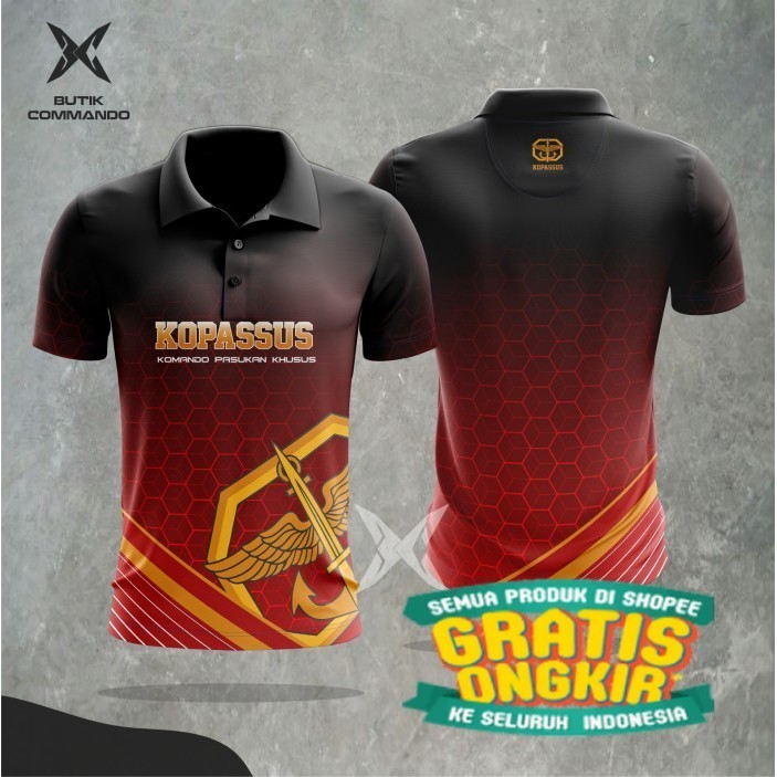 เสื้อโปโล Tni Kopassus | ล่าสุด/ในหนึ่งเดียว TNI AD เสื้อ Kopassus u19 u21 u23