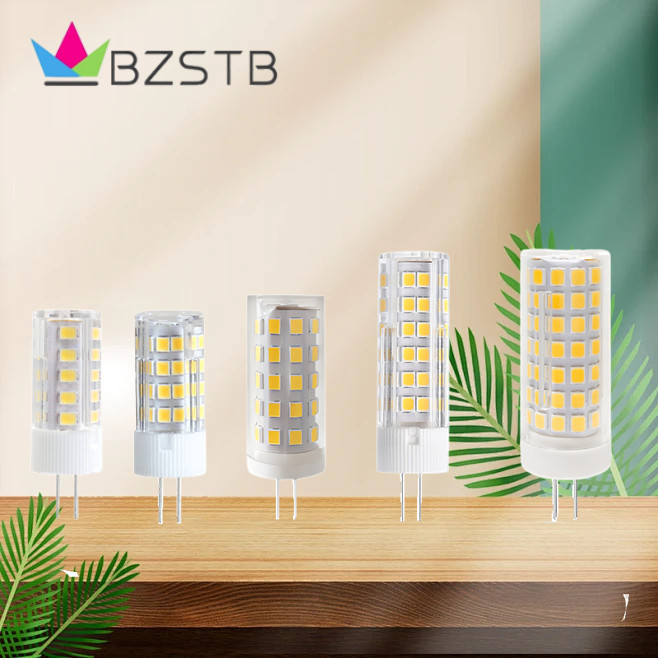 Bzstb หลอดไฟ LED G4 หรี่แสงได้ อินเตอร์เฟซ ขนาดเล็ก G4 110V 220V แสงวอร์มไวท์ แสงสีขาว แสงกลาง 3W 5W