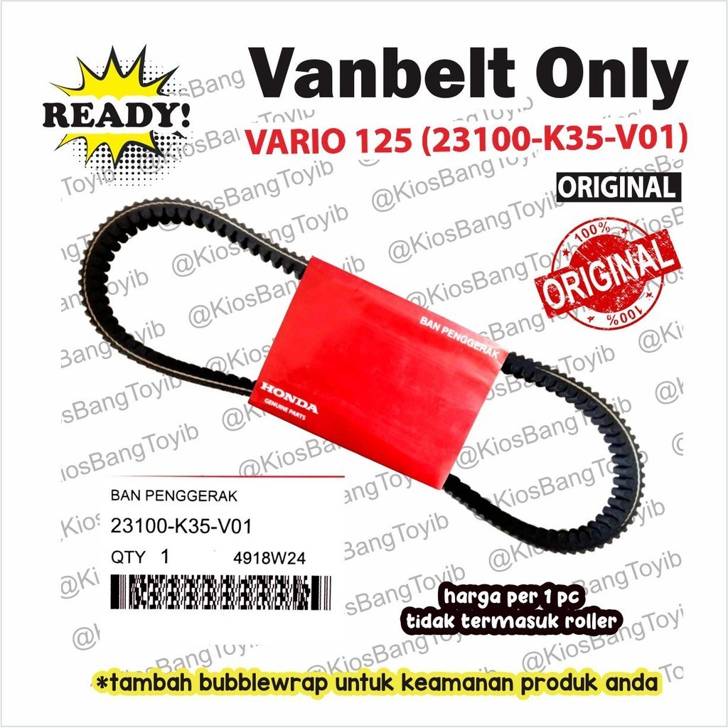Vanbelt Only Honda Vario 125 Original AHM (23100-K35-V01)