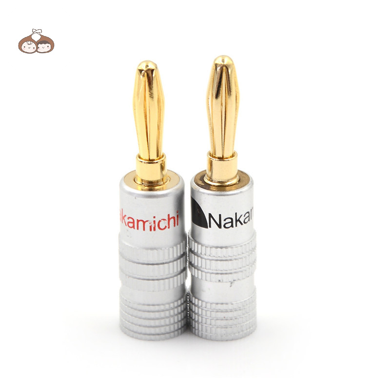 Bef 12 ชิ ้ น Golden Nakamichi ลําโพง Banana Plug Connector อะแดปเตอร ์ ตัวเชื ่ อมต ่ อ TH