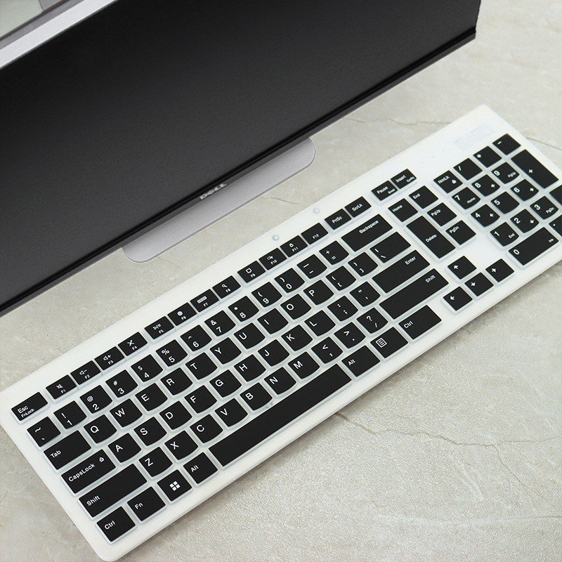 ฝาครอบคีย์บอร์ดซิลิคอนสําหรับ Lenovo Desktop All-in-one คีย์บอร์ด Kb203w แป้นพิมพ์คอมพิวเตอร์ฟิล์มป้องกันฟิล์มกันฝุ่นและกันน้ําคีย์บอร์ดผิว - รูปที่ 3
