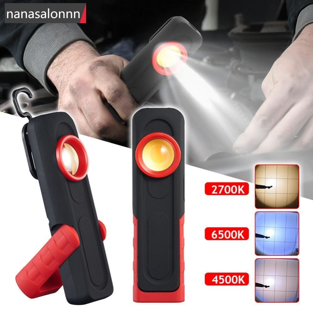 Nanasn| เครื่องมือรายละเอียดรถยนต์ ไฟฉาย USB โคมไฟตรวจสอบสีรถยนต์ สแกน Swirl Magnetic Grip มัลติฟังก์ชั่น ซ่อมรถยนต์ ไฟทํางาน O8R2