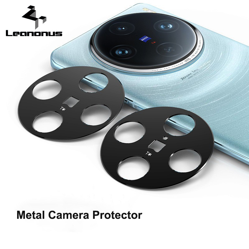 คาร์บอนไฟเบอร์โลหะเลนส์ป้องกันสําหรับ VIVO X100 X100S X300 Pro X200 Pro Mini Ultra ป้องกันแหวนป้องกันกล้อง Matte Len Guard ฟิล์ม