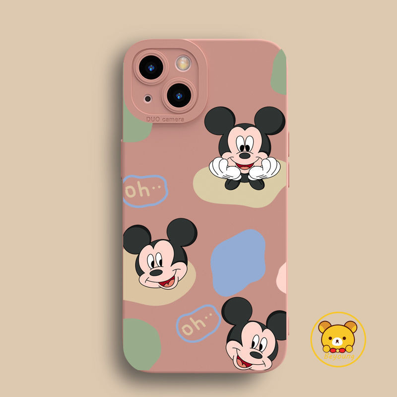 การ์ตูน Disney Mickey สําหรับ OPPO A3X A3 4G 5G A3 Pro A40 Realme GT7 Pro C61 หมายเหตุ 60 13 Pro + Ultra 5G ปลอก Mickey Family Mobile Case เมาส์น่ารักกล้องคลุมทั้งหมด