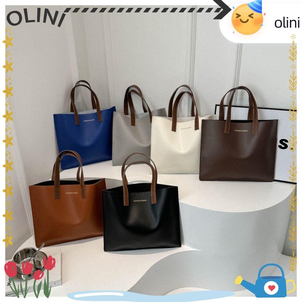 Olini File Bag กระเป๋าโท้ต PU อเนกประสงค์