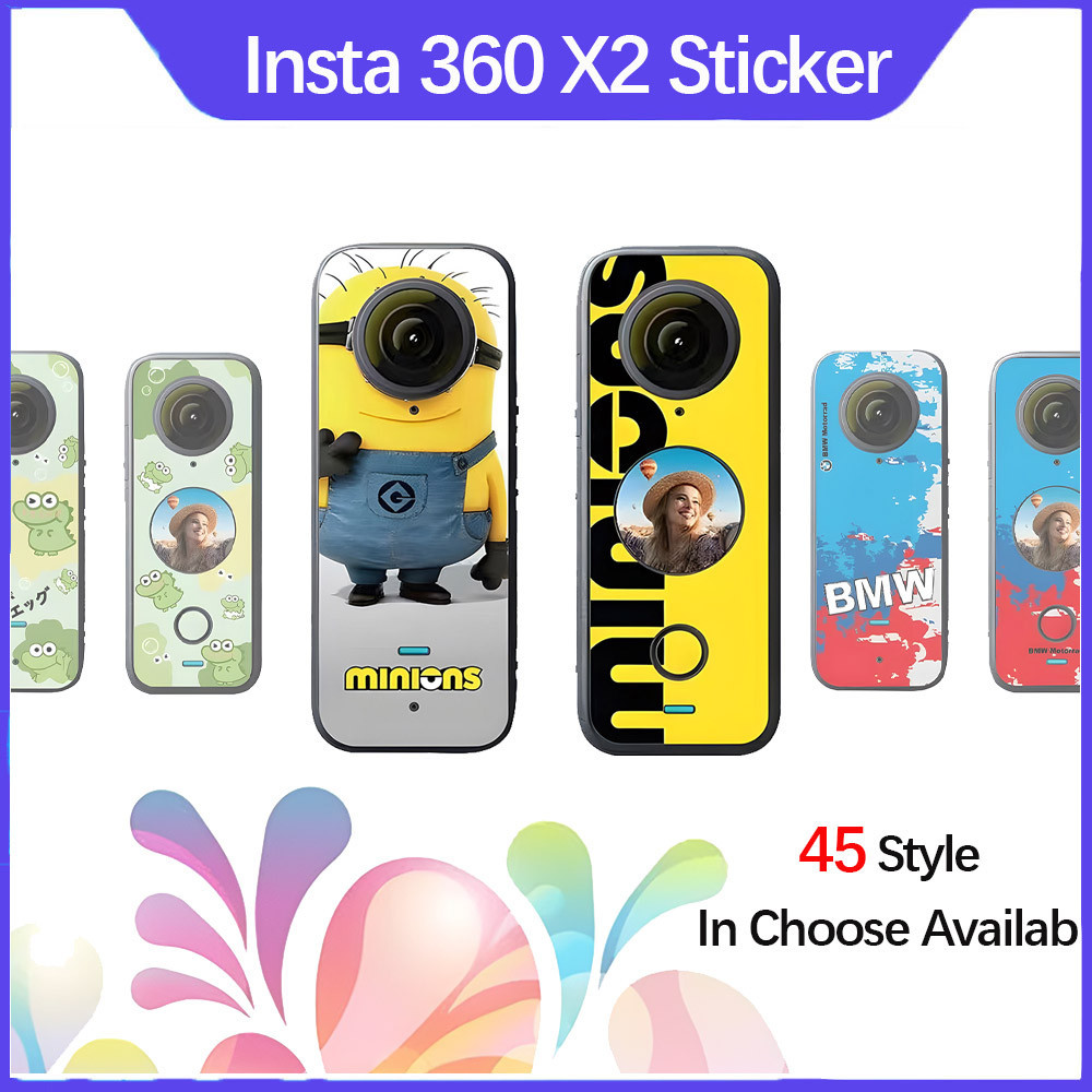Insta360 ONE X2 กล้องสติกเกอร์ Motocycle การ์ตูนอะนิเมะตกแต่งสติกเกอร์ป้องกันกันน้ํา Universal