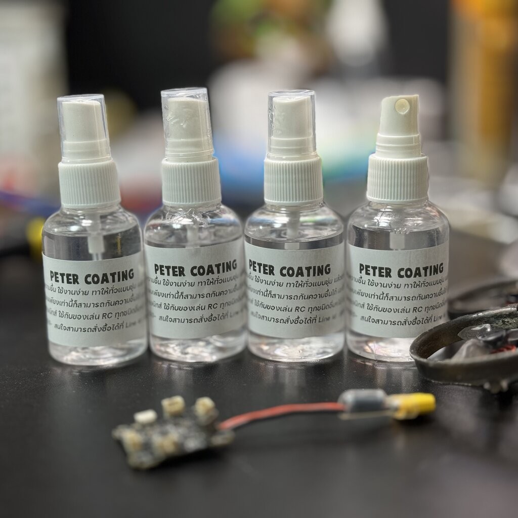 FPV waterproof coating น้ำยาเคลือบบอร์ด PCB กันน้ำ ความชื้น ฝุ่นทำแผงวงจรช็อต งานRC เครื่องบิน โดรน ปีกบิน รถบังคับ เรือ