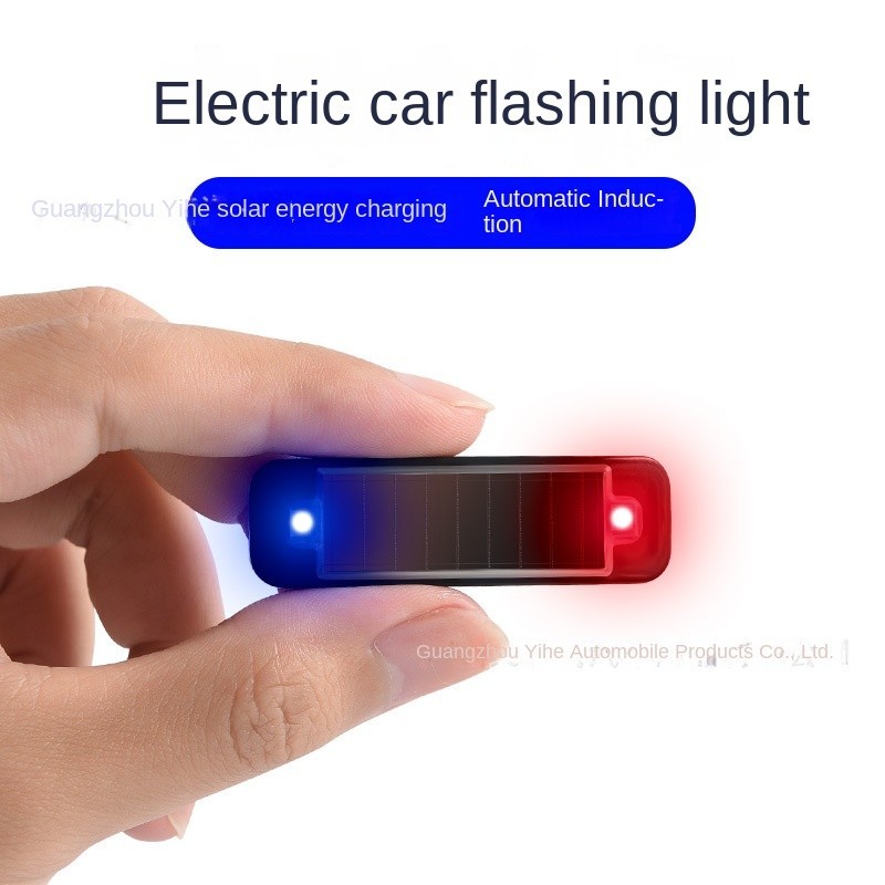 ไฟเตือนพลังงานแสงอาทิตย์ LED สัญญาณกันขโมยรถยนต์ อุปกรณ์ป้องกันขโมยแบบ LED ไฟเตือนกระพริบ พร้อมส่ง