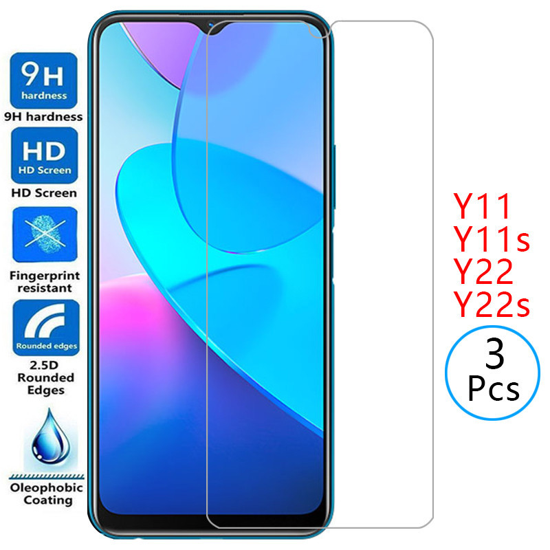 กระจกนิรภัยป้องกันสําหรับ vivo y11 y11s y22 y22s ตัวป้องกันหน้าจอบน vivo y11 vivoy22 y 11 22 s 11s 2